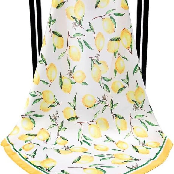 Silk Like Satin Scarf 21x21 Multi-Use Women Neck Head Waist Accessory - Picture 5 of 9